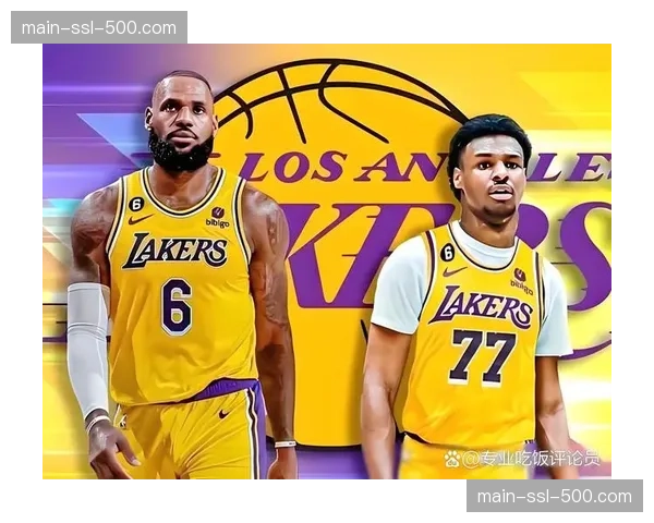 告别战独砍30分，詹姆斯赛后与儿子布朗尼拥抱，湖人主场播放纪念视频